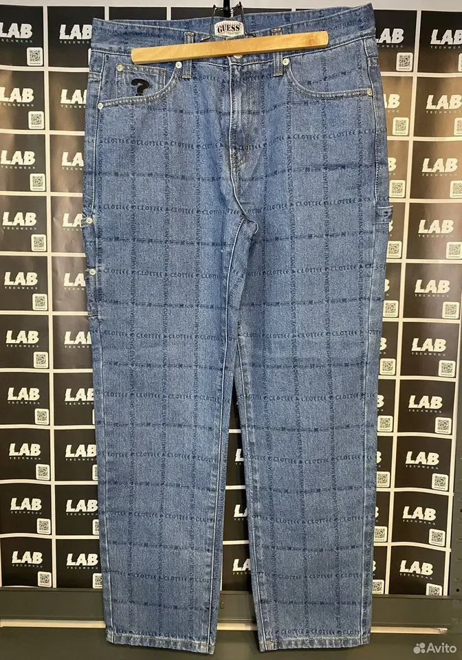 Джинсы Guess x Clot logo