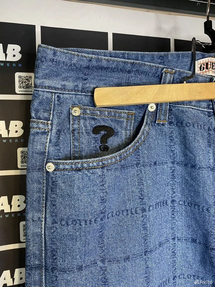 Джинсы Guess x Clot logo - миниатюра 3