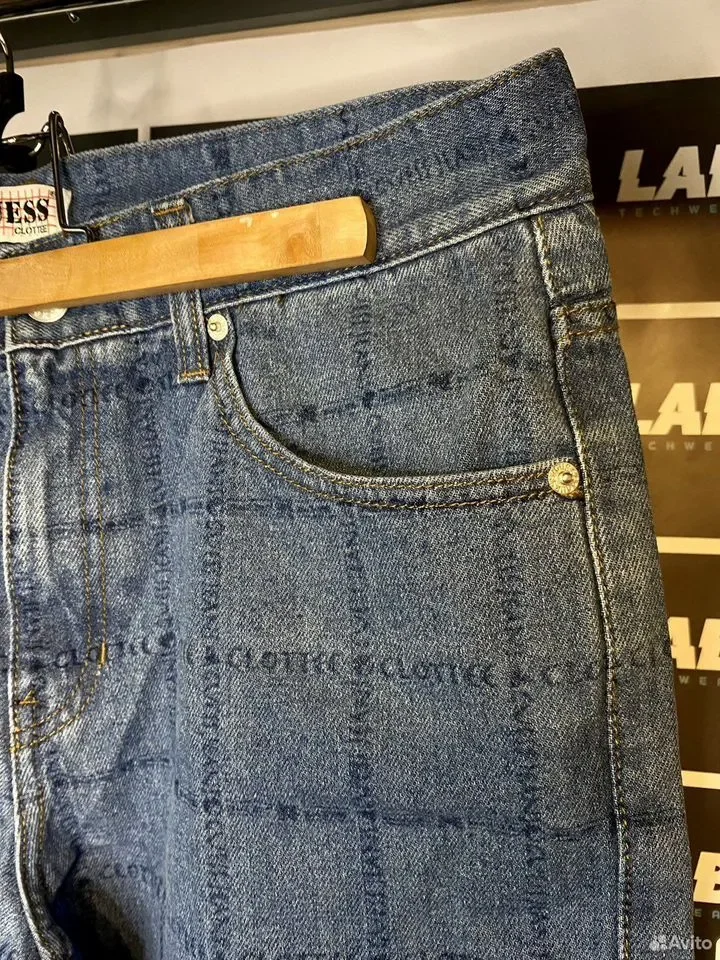 Джинсы Guess x Clot logo - миниатюра 4