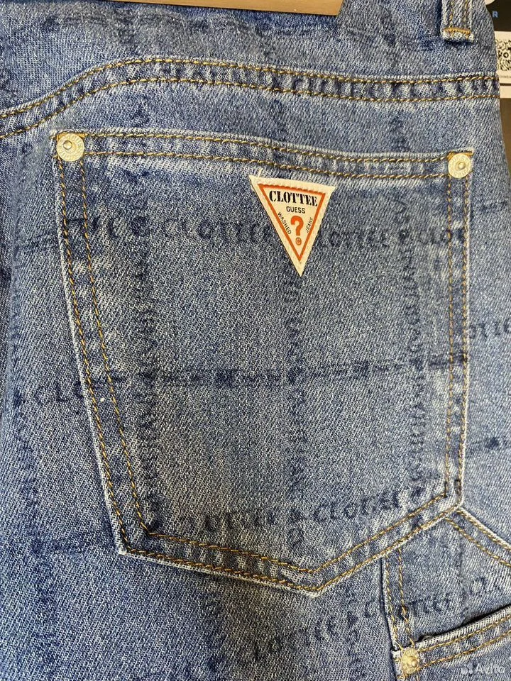 Джинсы Guess x Clot logo - миниатюра 5