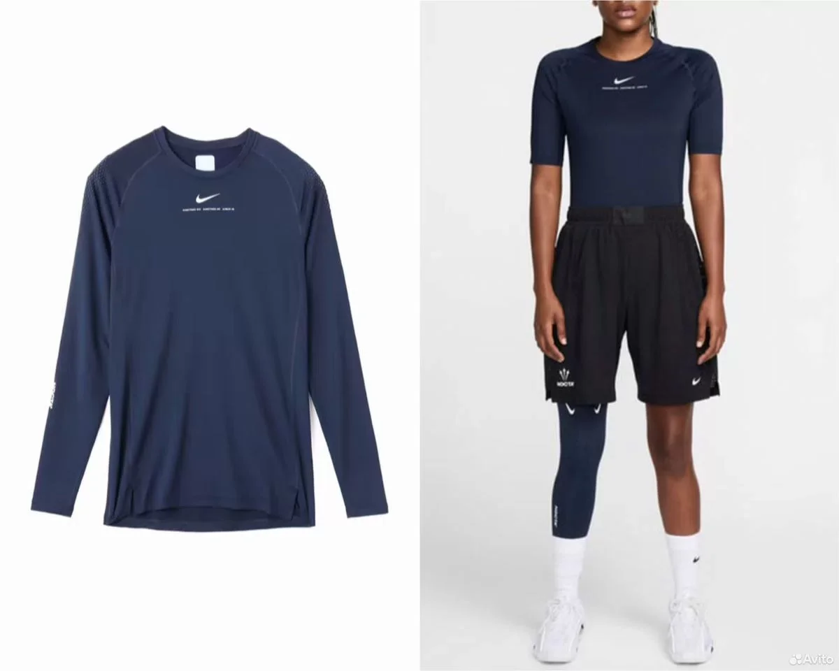 Лонгслив термобельё Nike x Nocta Blue SS 24 Basket - изображение 1