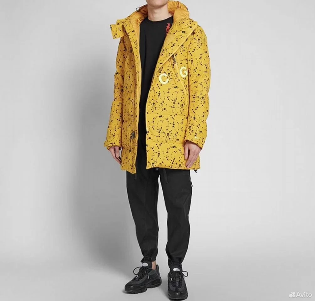 Куртка Nike nikelab ACG down-fill Yellow Jacket - миниатюра 2