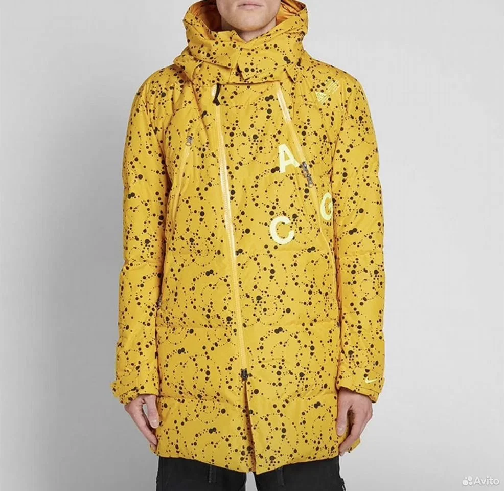 Куртка Nike nikelab ACG down-fill Yellow Jacket - миниатюра 3