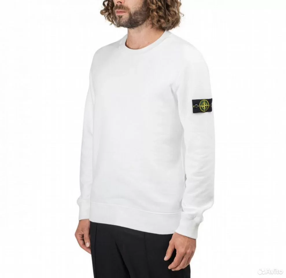 Свитшот Stone Island FW19 White - миниатюра 4