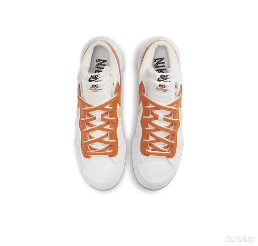 Кроссовки Nike x Sacai Blazer Low "Magma Orange" - миниатюра 4