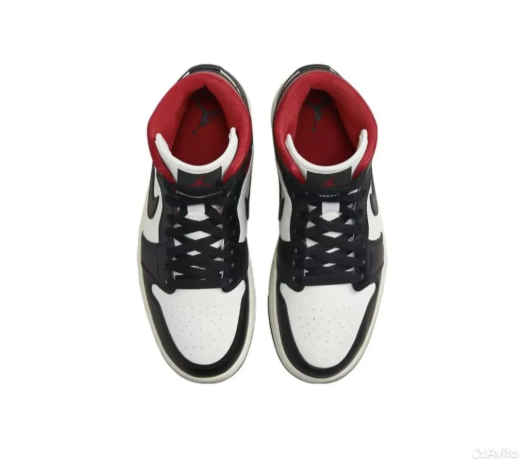Кроссовки nike AIR Jordan 1 Mid Red Panda - изображение 1