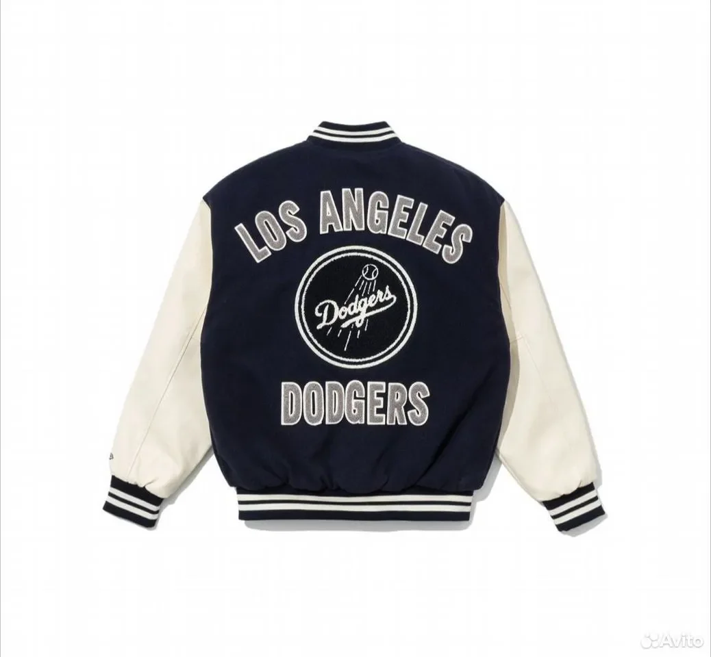 Бомбер New Era x MLB Los Angeles Dodgers White - миниатюра 2