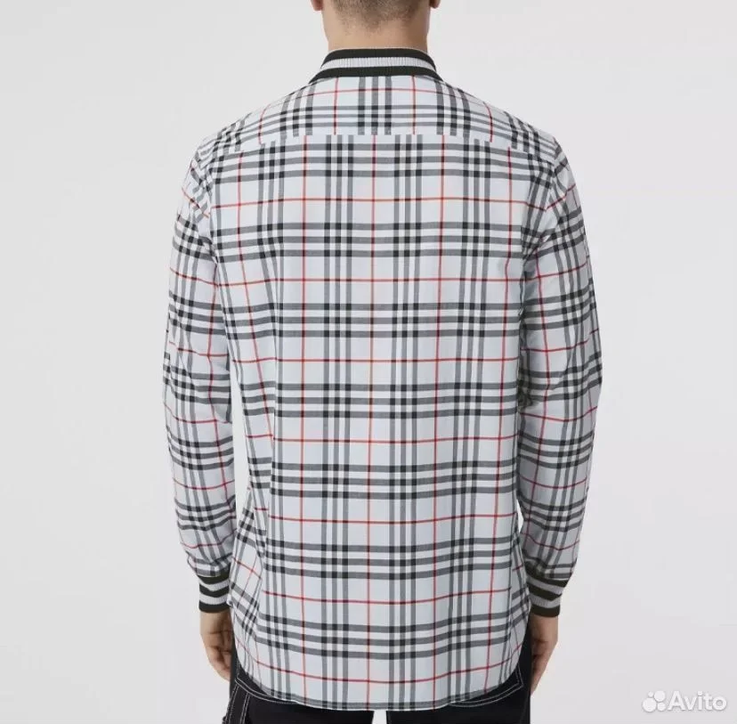 Рубашка Burberry towner check cotton shirt - изображение 1