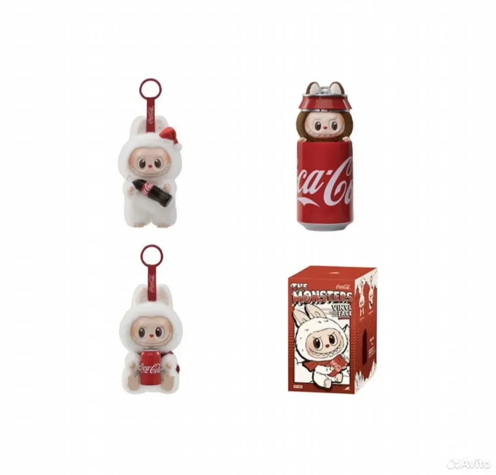 Игрушка Labubu 3.0 Coca Cola Edition Лабубу
