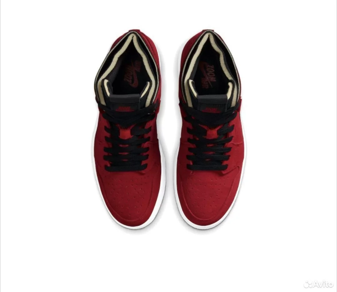 Кроссовки Nike Air Jordan 1 High Zoom cmft Red Sue - миниатюра 4