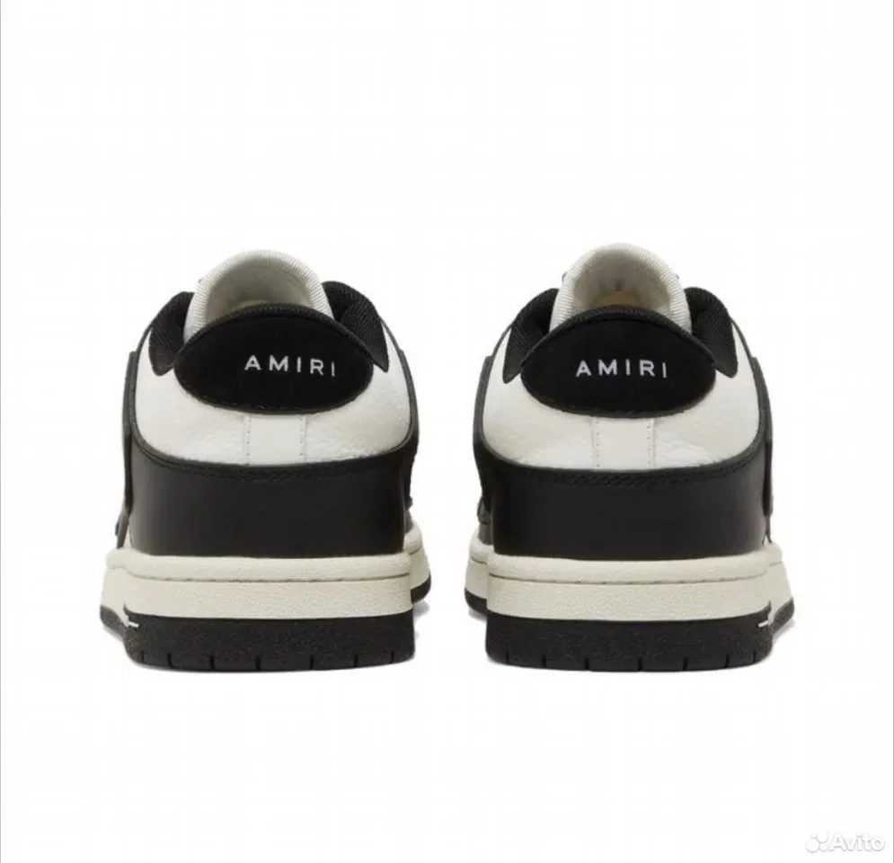 Кроссовки Amiri Skel-Top Low Black White 2021 - миниатюра 2
