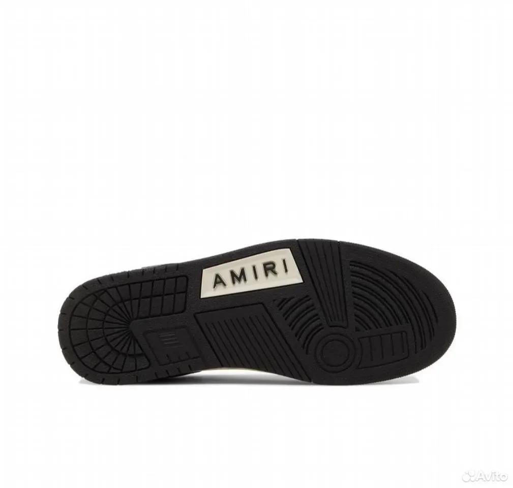 Кроссовки Amiri Skel-Top Low Black White 2021 - миниатюра 3