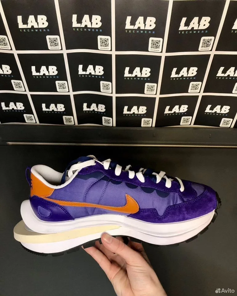 Кроссовки Sacai x Nike VaporWaffle dark iris - изображение 1