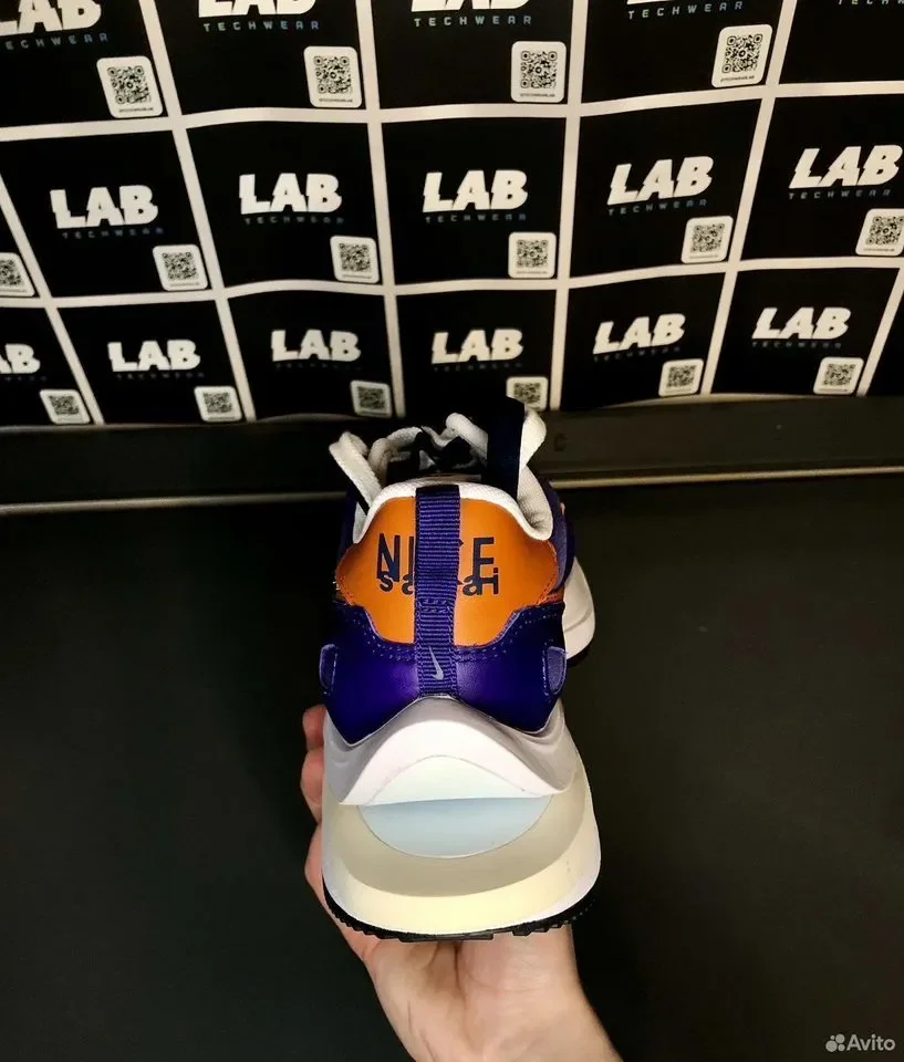 Кроссовки Sacai x Nike VaporWaffle dark iris - миниатюра 3