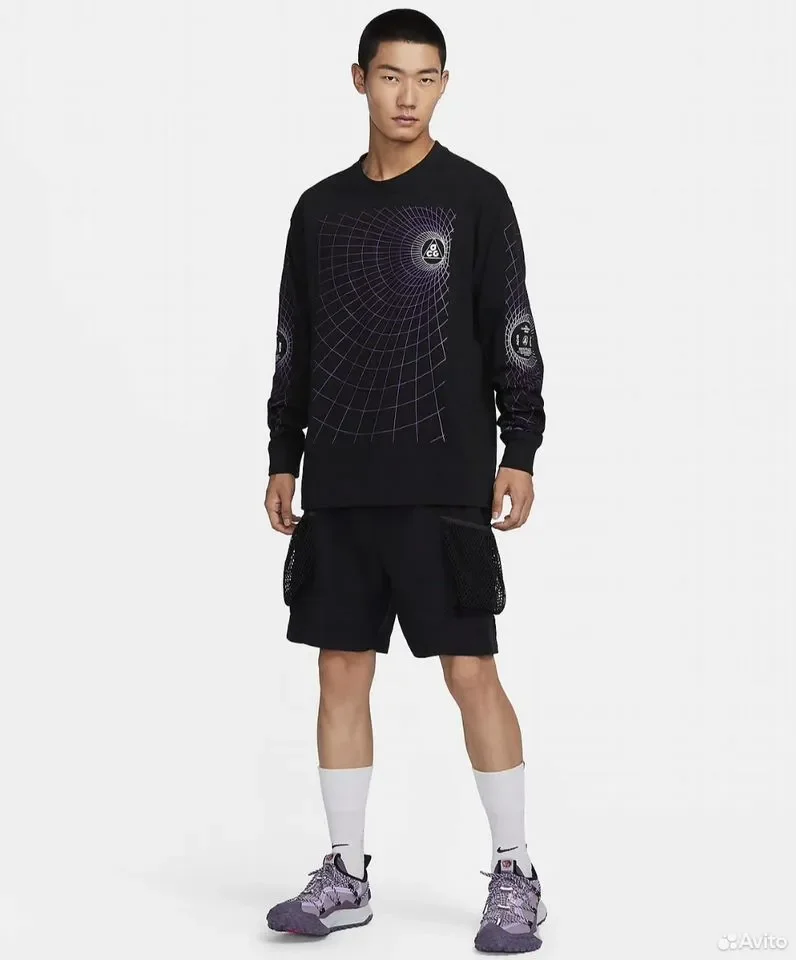 Свитшот nike Acg Manhole Black - миниатюра 4