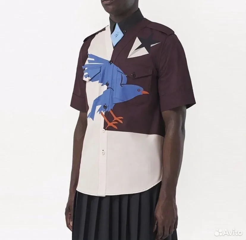 Гавайская рубашка Burberry FW21 Shirt - миниатюра 3