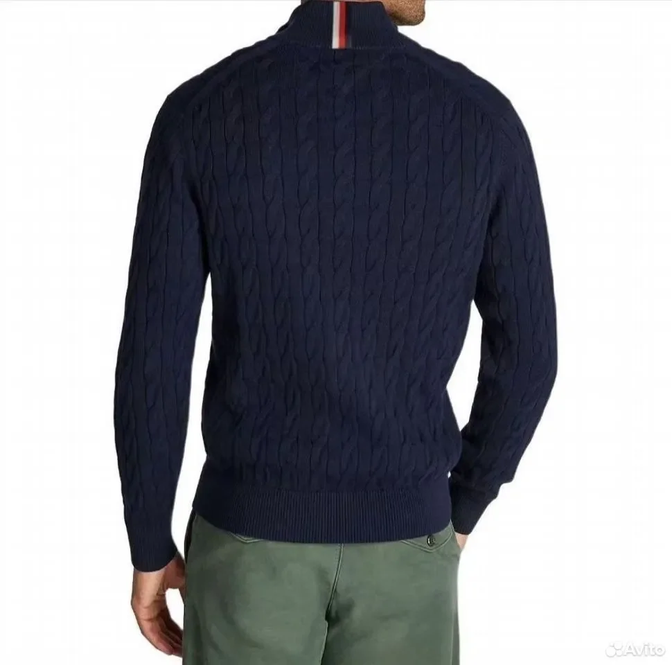 Джемпер на молнии Tommy Hilfiger Blue - миниатюра 5