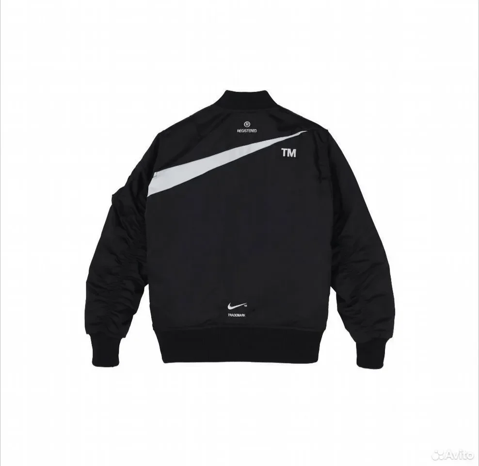 Кофта Бомбер Nike Swoosh Therma-Fit Black Reverse - миниатюра 2