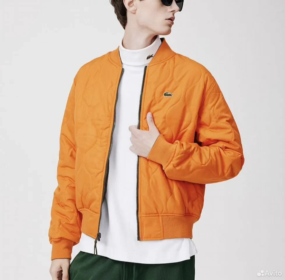 Кофта Бомбер Lacoste Green - миниатюра 4
