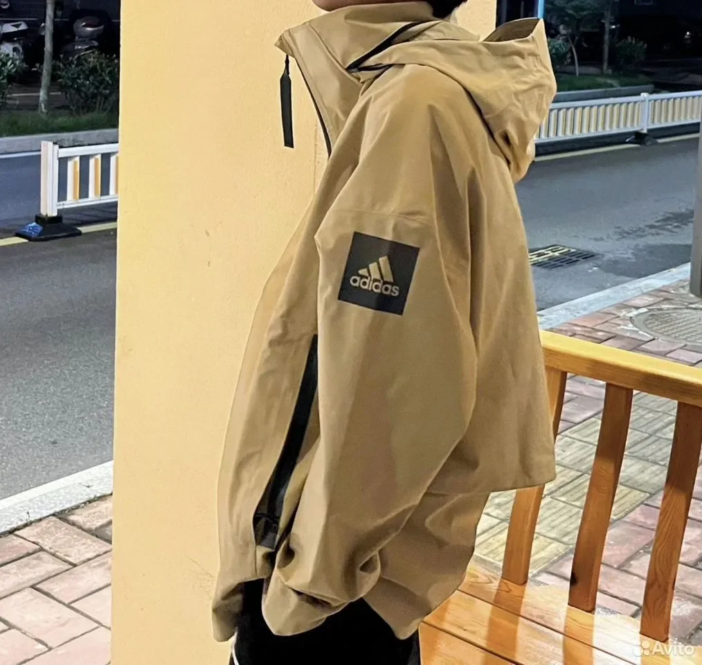 Ветровка Adidas Myshelter Rain.dry Jacket Beige - изображение 1