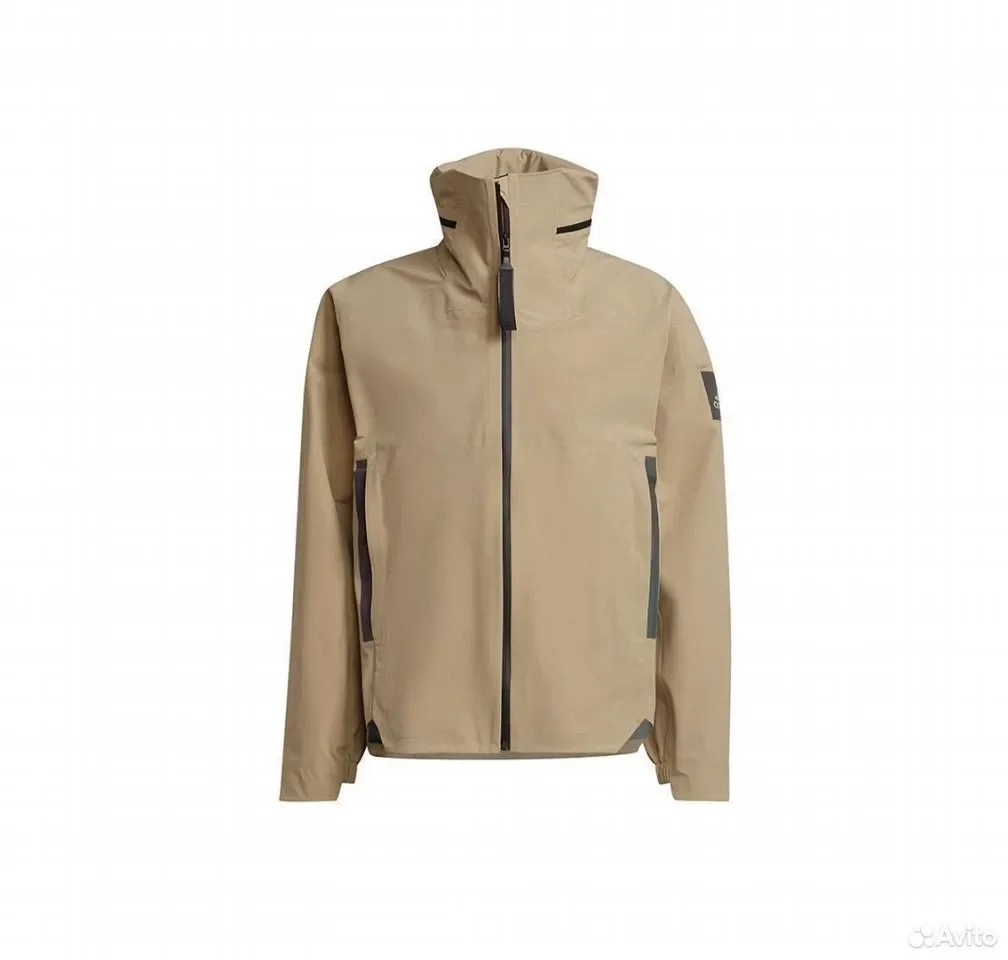 Ветровка Adidas Myshelter Rain.dry Jacket Beige - миниатюра 2