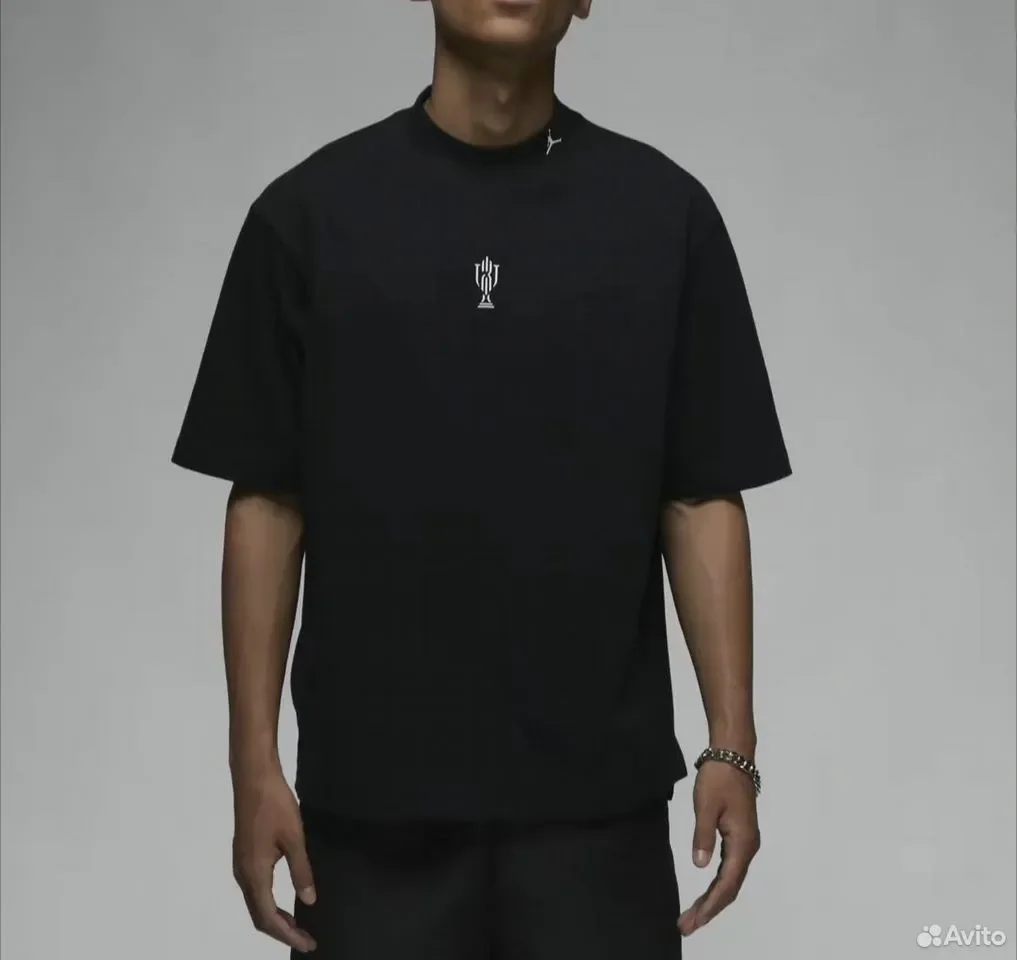 Футболка Nike Air Jordan x Trophy Room Black - миниатюра 3