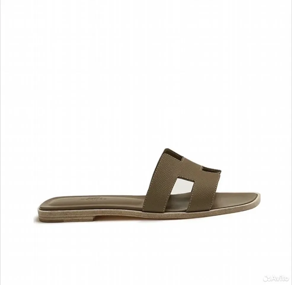 Сандали Hermes Oran Olive - миниатюра 3
