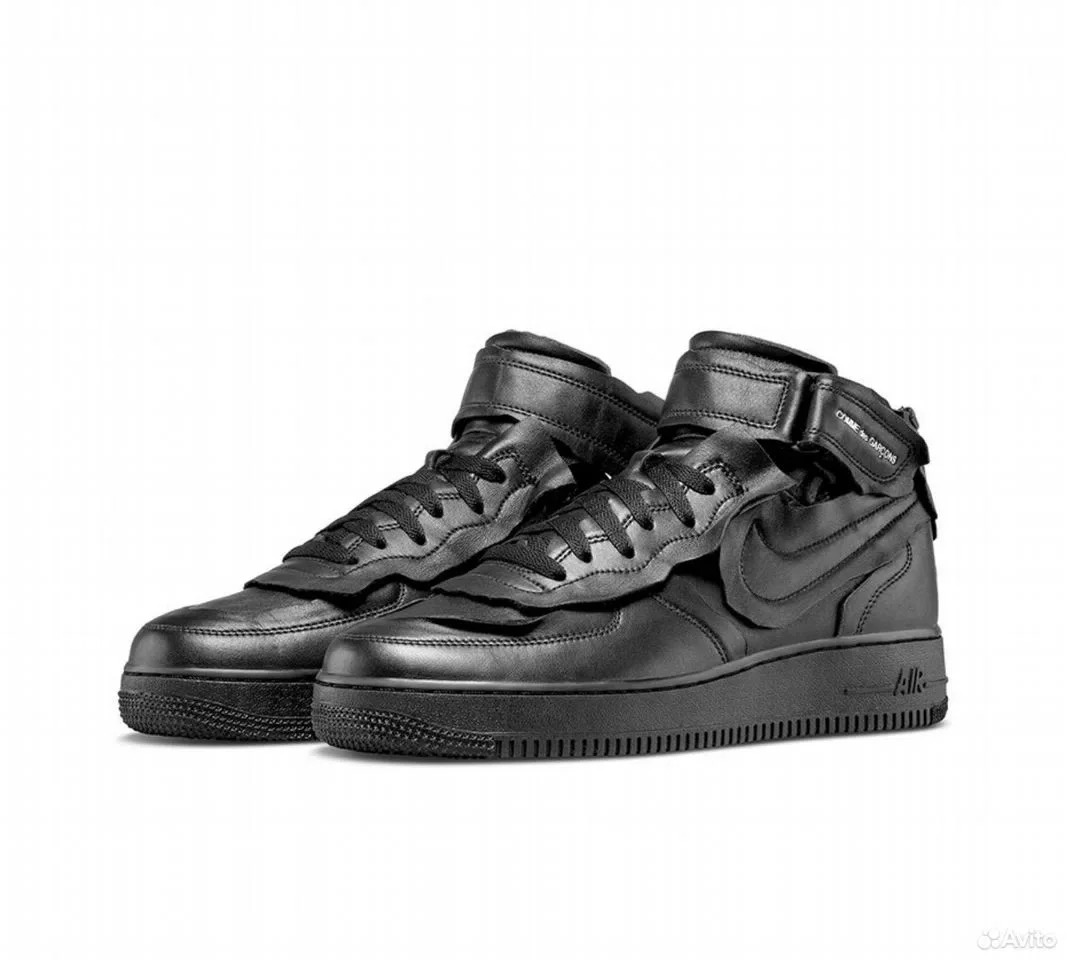 Кроссовки Comme des Garcons x Nike Air Force mid - миниатюра 2