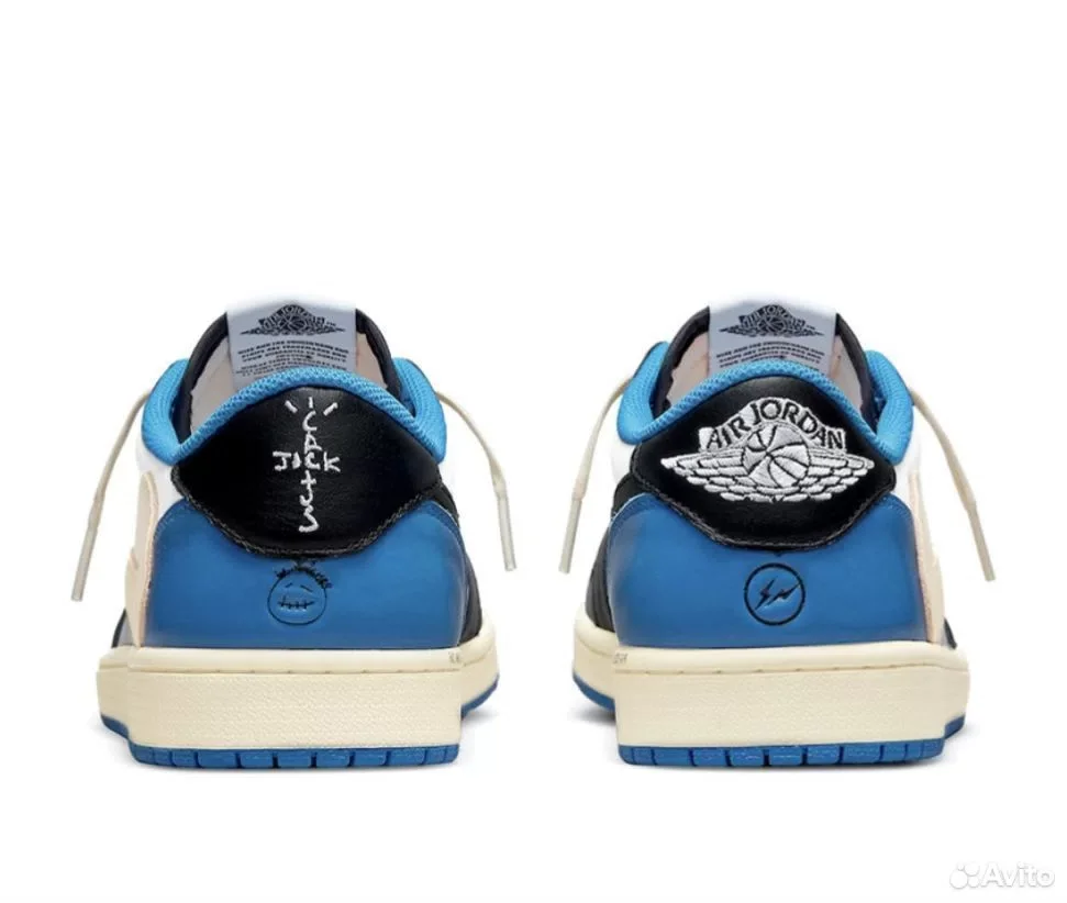 Кроссовки Air Jordan 1 Low Fragment x Travis Scott - миниатюра 3
