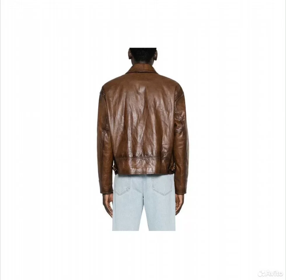 Бомбер Golden Goose Zip Jacket Brown - миниатюра 4