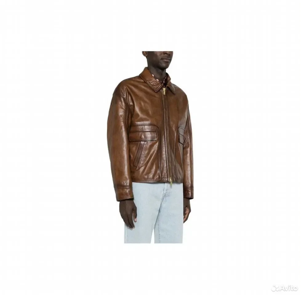 Бомбер Golden Goose Zip Jacket Brown - миниатюра 5
