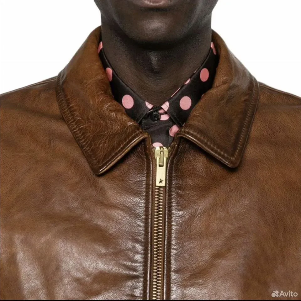 Бомбер Golden Goose Zip Jacket Brown - миниатюра 6