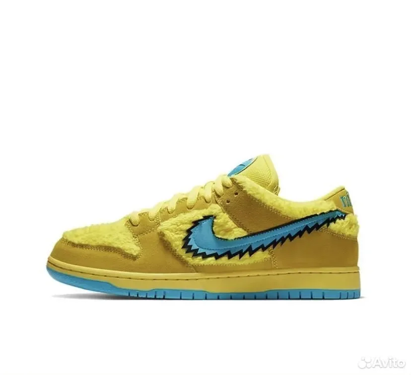 Кроссовки Nike Dunk Low Grateful Bears Opti Yellow - миниатюра 2