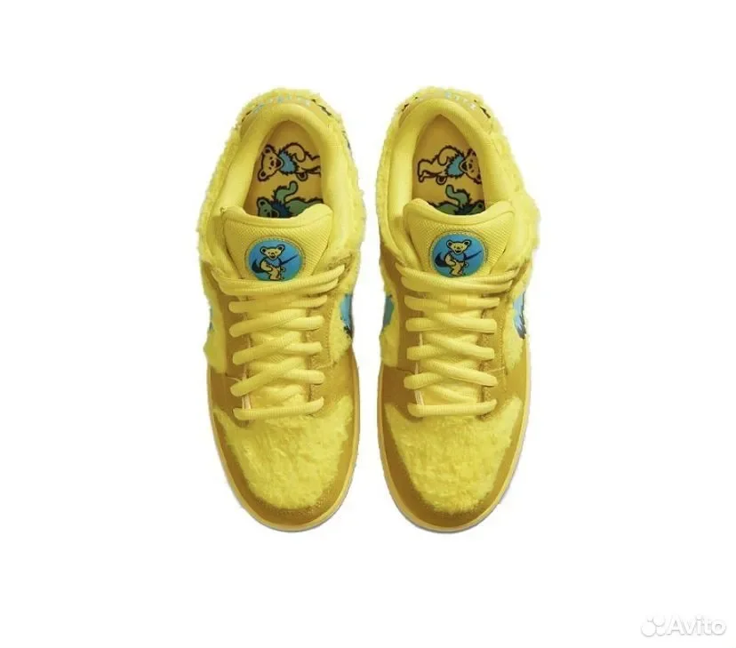 Кроссовки Nike Dunk Low Grateful Bears Opti Yellow - миниатюра 4
