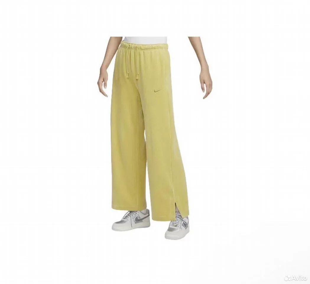 Штаны Nike Logo NSW Velour Yellow - изображение 1