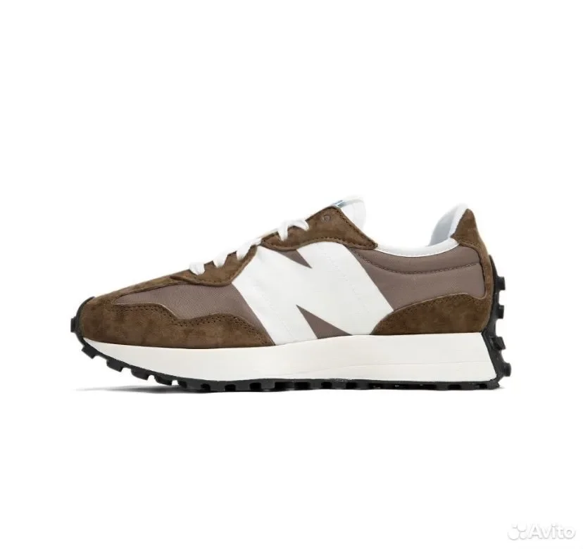 Кроссовки New Balance 327 'Brown White' - изображение 1