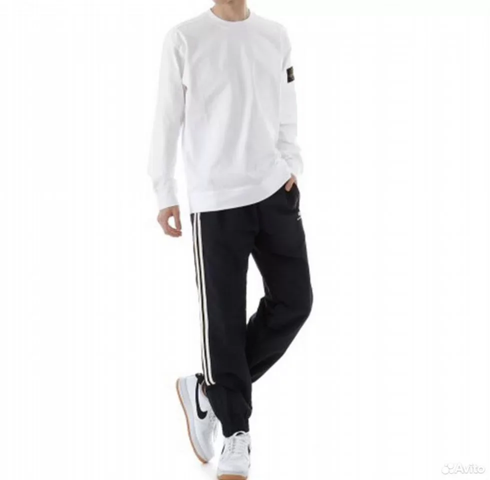 Свитшот Stone Island SS21 White - миниатюра 2
