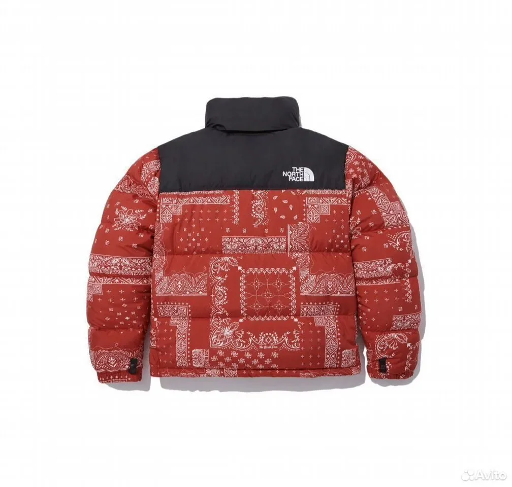 Пуховик The North Face Nuptse Down Jacket Red - миниатюра 2