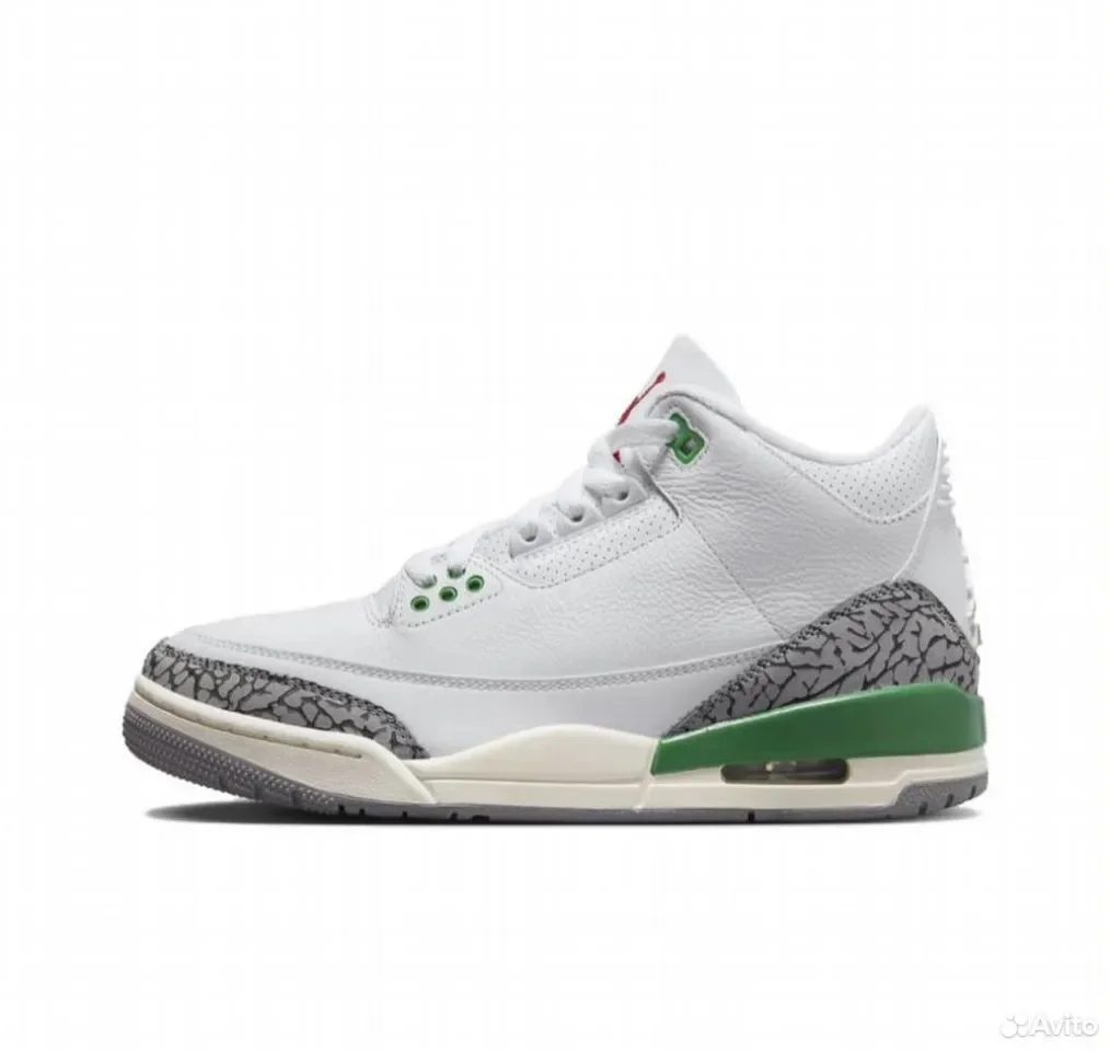 Кроссовки Nike Air Jordan 3 Lucky Green - изображение 1