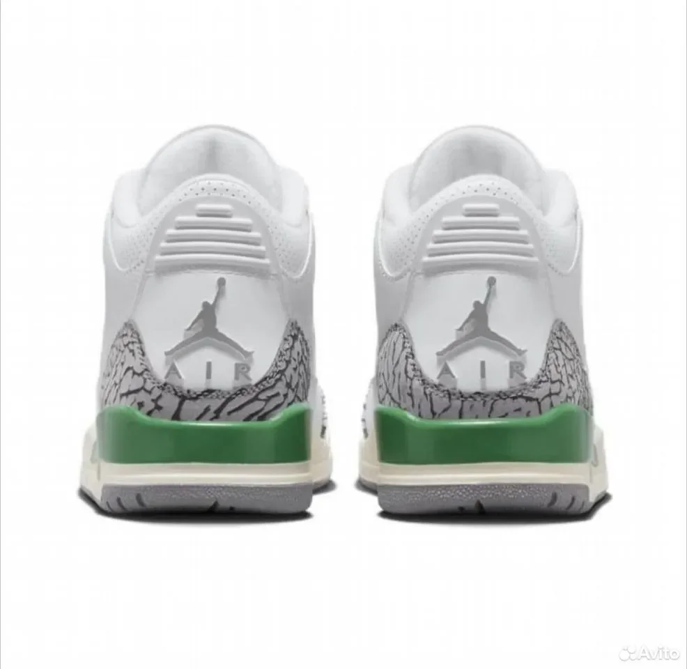 Кроссовки Nike Air Jordan 3 Lucky Green - миниатюра 3