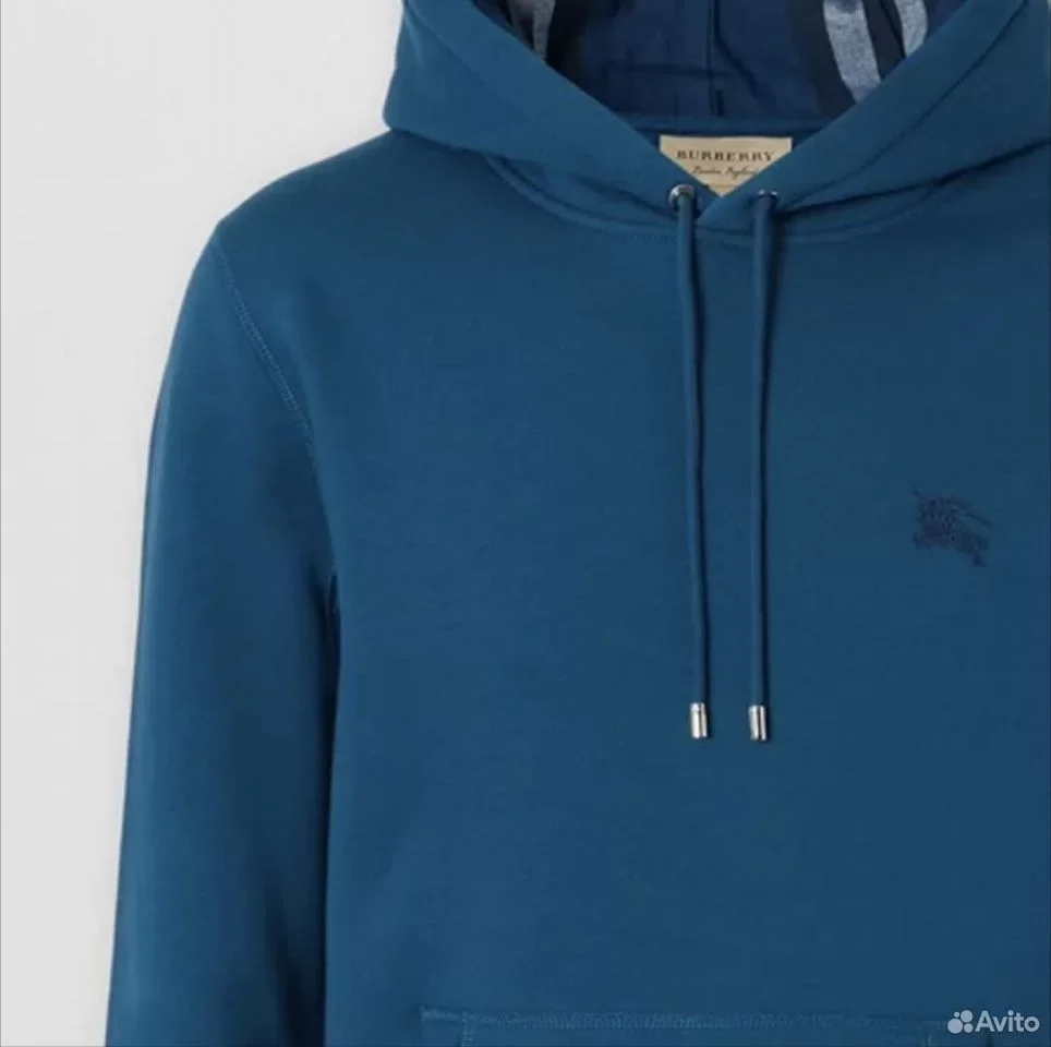 Худи Burberry Logo Blue - миниатюра 3