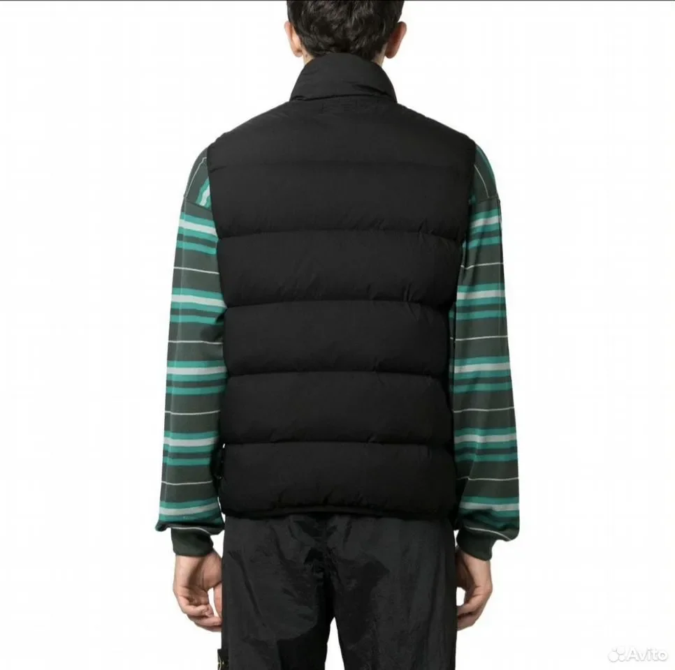 Жилетка Stone Island Tunnel Down Vest Black - миниатюра 3