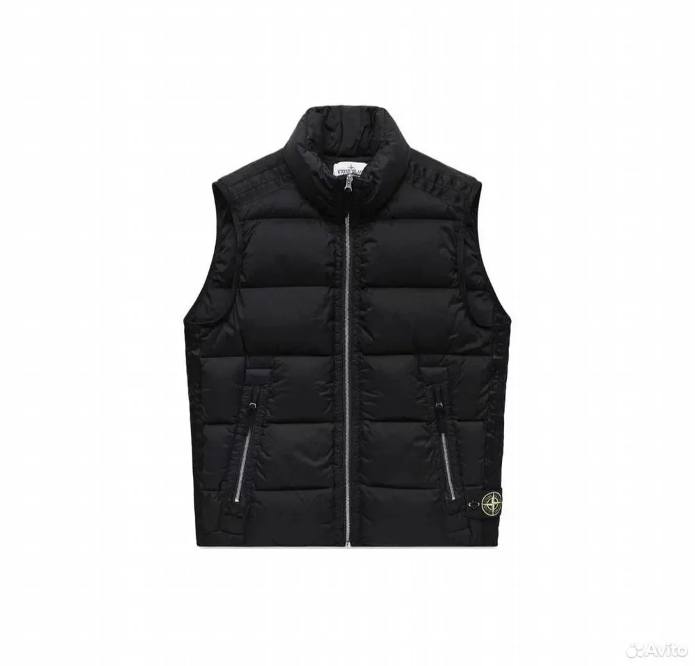 Жилетка Stone Island Tunnel Down Vest Black - миниатюра 4