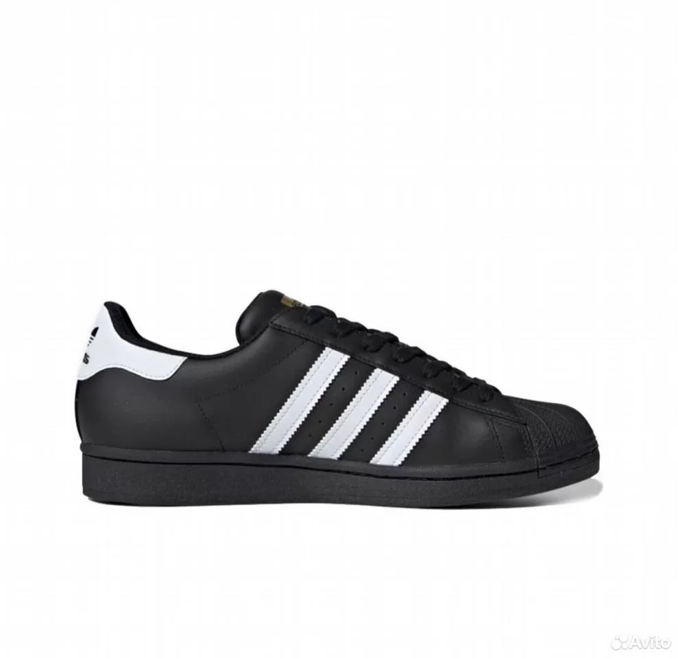 Кроссовки Adidas originals Superstar Black - миниатюра 3