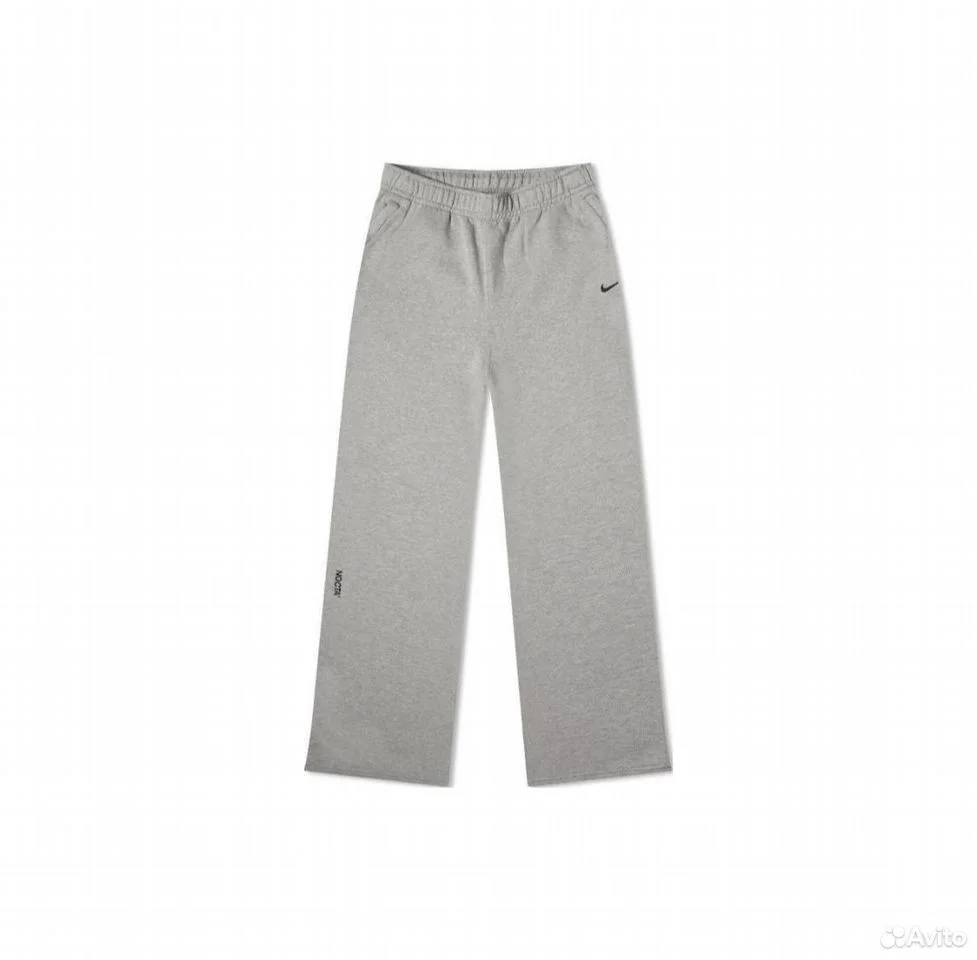 Штаны Nike x Nocta SS24 Fleece Open Hem Grey - миниатюра 2