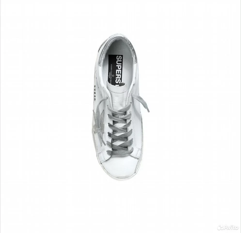 Кеды Golden Goose Super Star White Grey Star - миниатюра 2