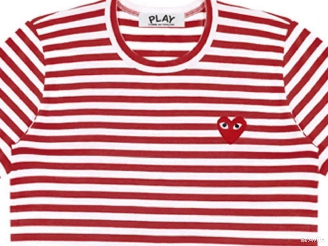Лонгслив CDG Play Kawakudo Rei Love Round Neck - миниатюра 2