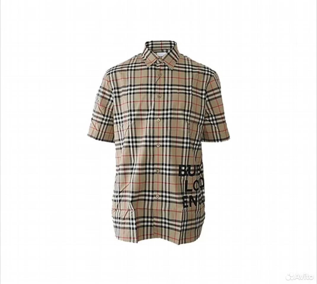 Рубашка Burberry Vintage Check Logo SS19 - изображение 1