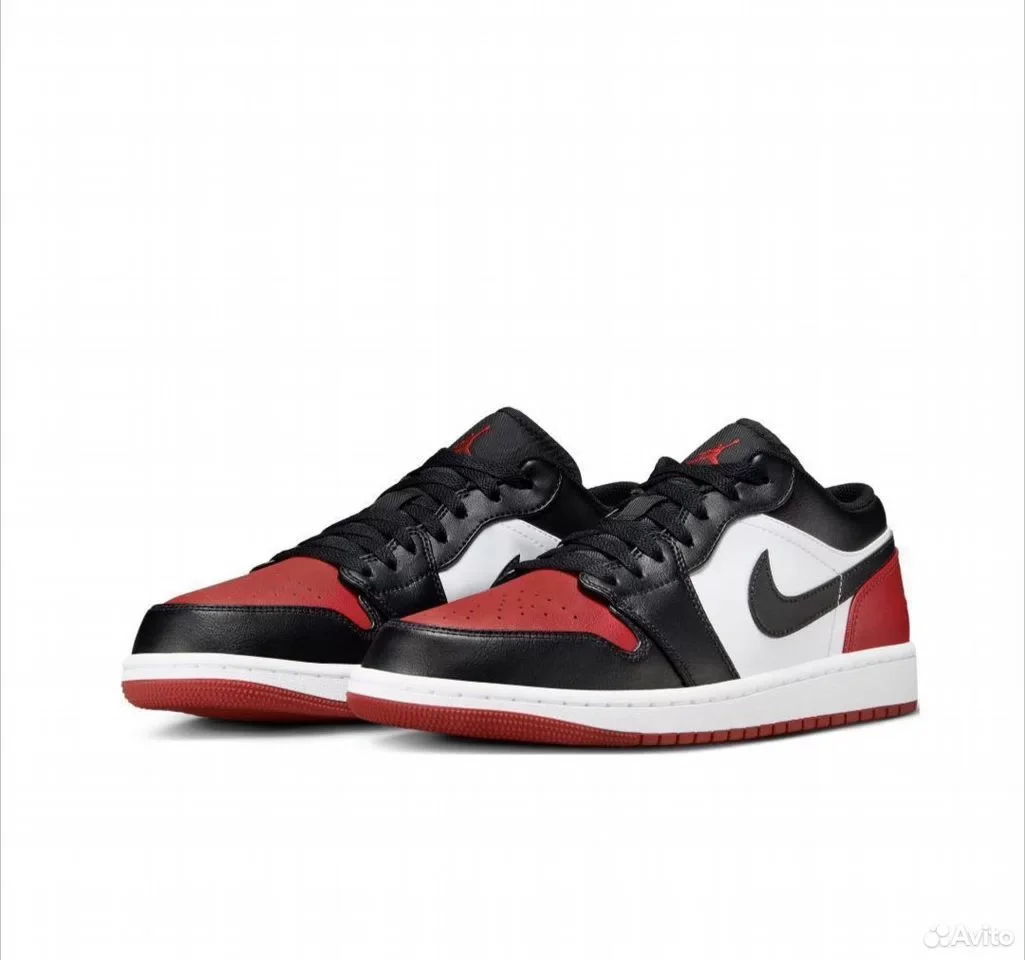 Кроссовки Nike Air Jordan 1 Low Bred Toe - изображение 1