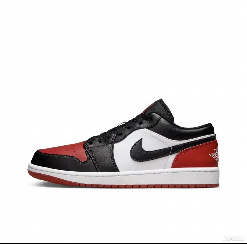 Кроссовки Nike Air Jordan 1 Low Bred Toe - миниатюра 2